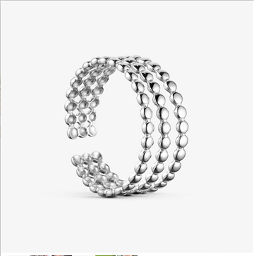 WOLFF JEWELRY MINI BOBLE RING SILVER - 1190